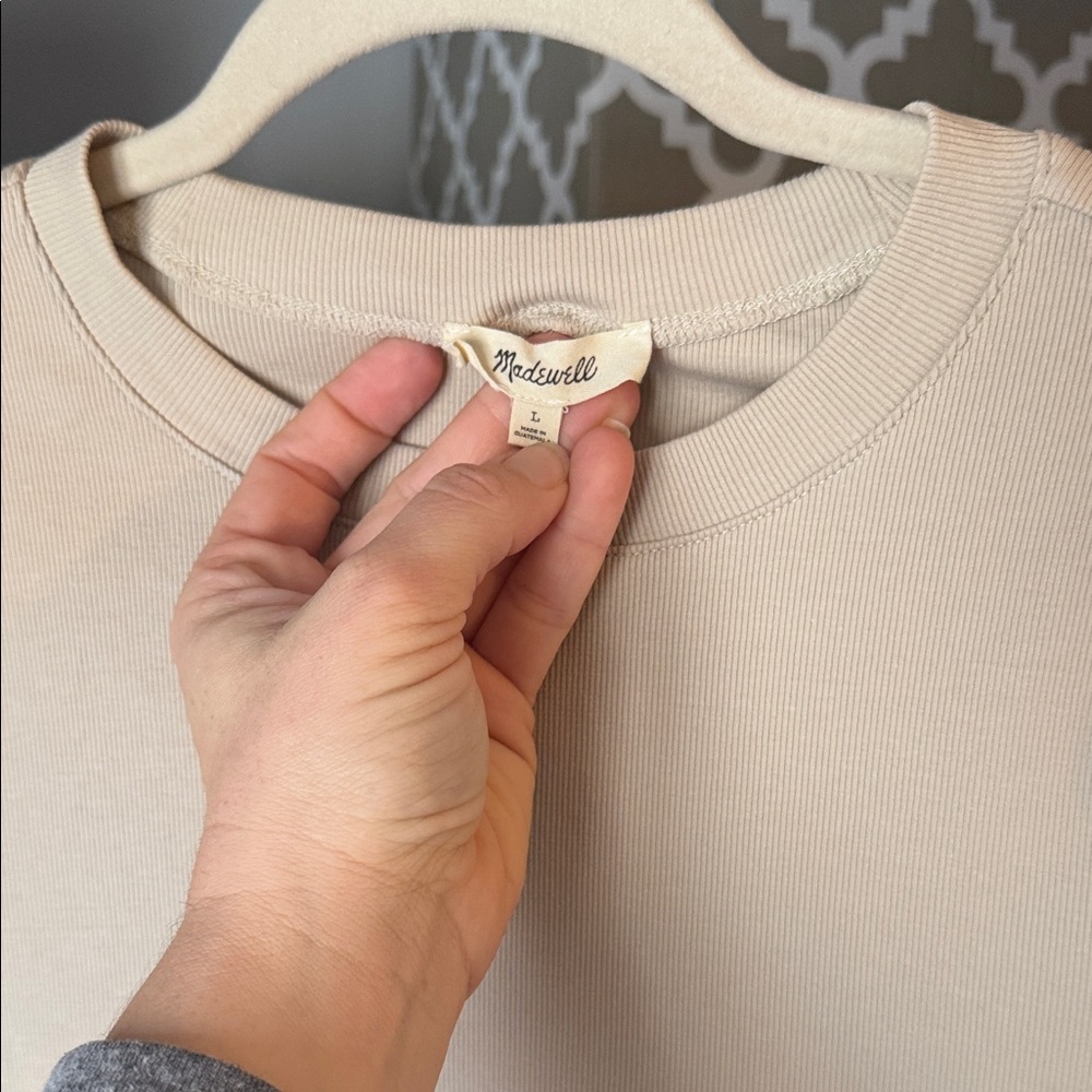 Madewell Ribbed Tee Large (Re)Generative